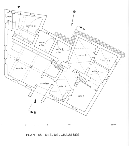 Plan du rez-de-chaussée.