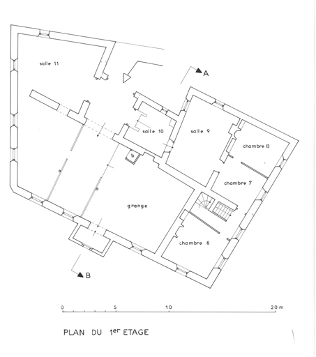 Plan du 1er étage.