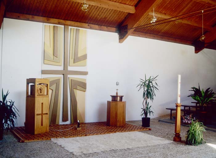 Vue générale du choeur vers le tabernacle.