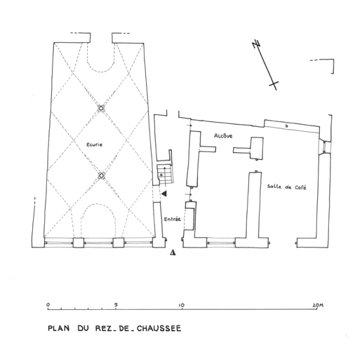 Plan du rez-de-chaussée.