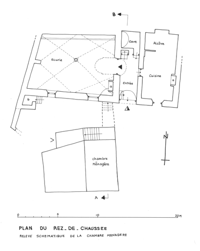 Plan du rez-de-chaussée.