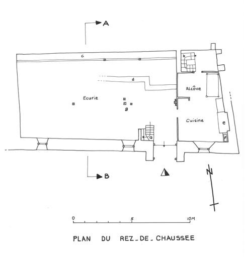Plan du rez-de-chaussée.