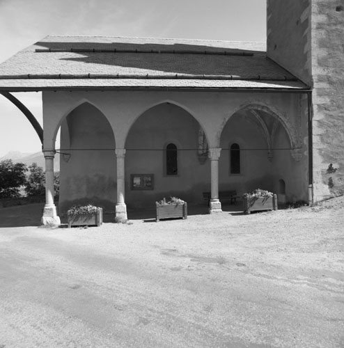 La galerie extérieure vue du sud.