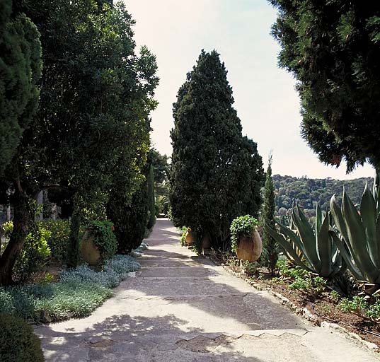 La rampe de l'allée florentine depuis le nord