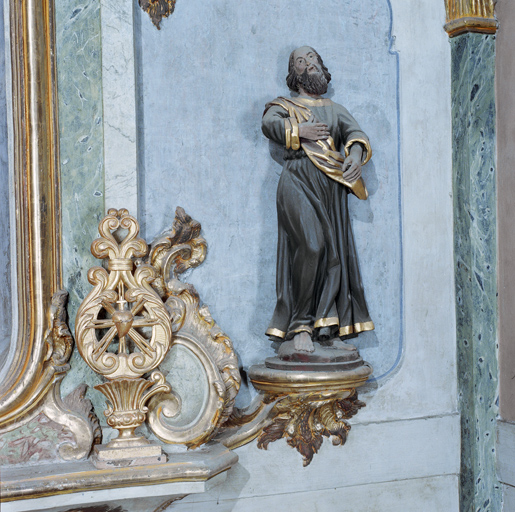 Ensemble de 2 statues : Saint Pierre, Saint Paul