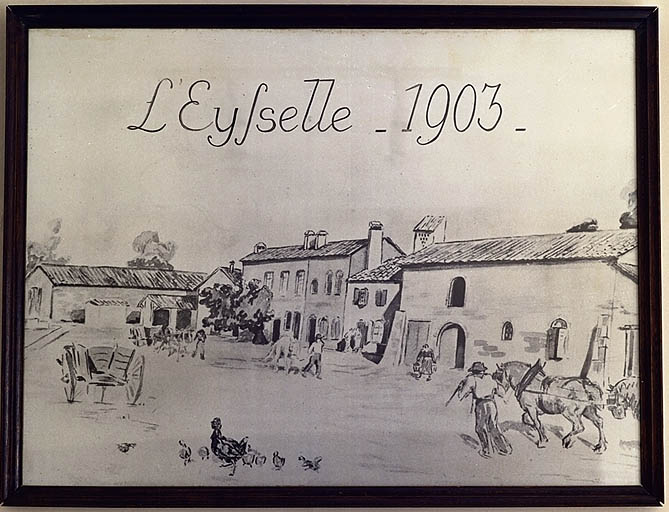 Vue d'ensemble des bâtiments en 1903.