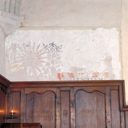 Peinture monumentale dans le choeur (mur sud).