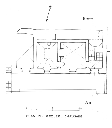 Plan du rez-de-chaussée.
