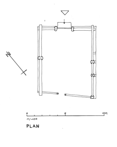 Chalets des Granges : plan du rez-de-chaussée.