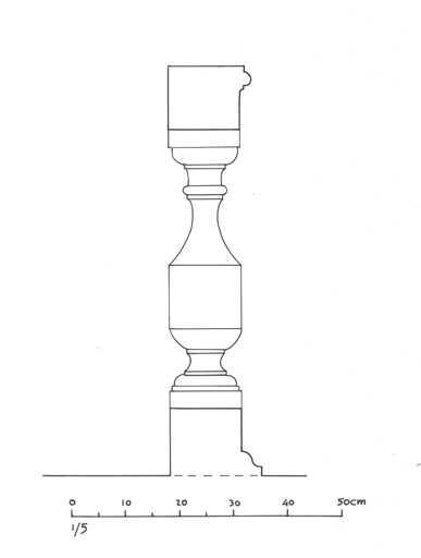 Clôture de choeur : balustre .