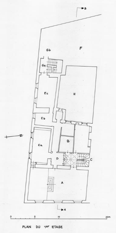 Plan du 1er étage