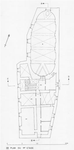 Plan du 1er étage.