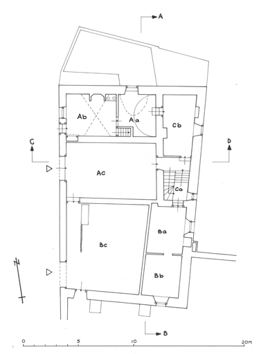 Plan du 1er étage.
