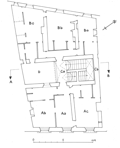 Plan du 1er étage.