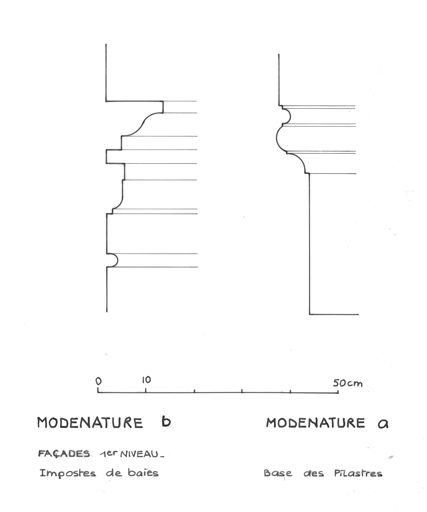 modénature a et b.