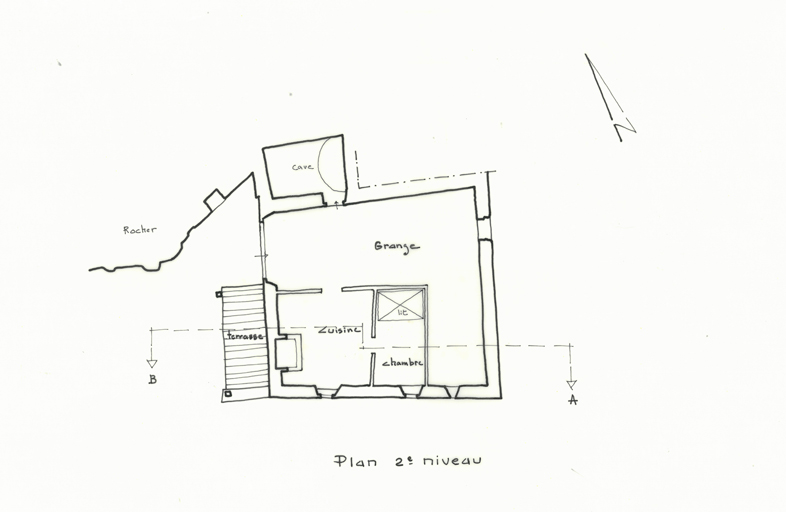 Plan du rez-de-chaussée. ; Plan du rez-de-chaussée.