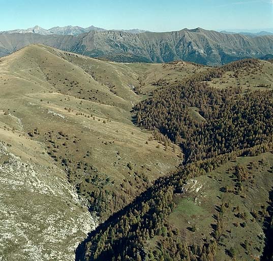 Balcon de Marta, vue aérienne prise du sud.