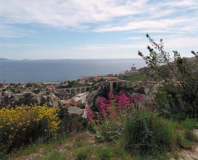 Panorama sur la baie de Marseille, depuis les Piches.