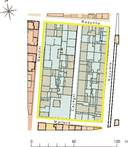 Plan cadastral du lotissement Verne.