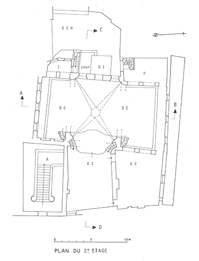 Plan du second étage.