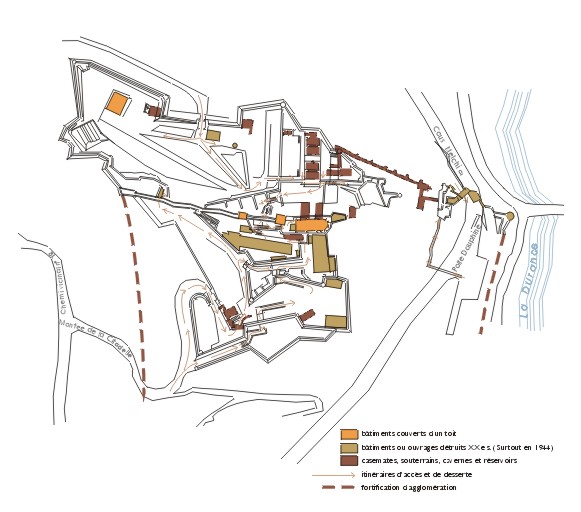 Plan de la citadelle.