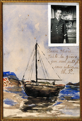 Tableau, ex-voto : Naufrage (N° 2)