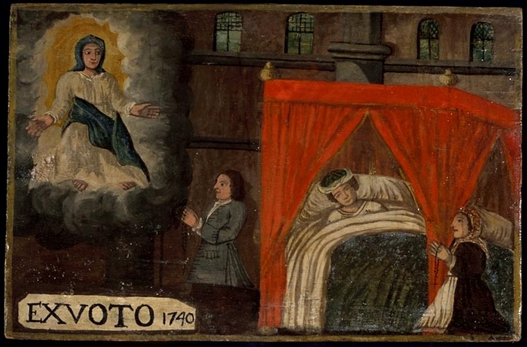 Tableau, ex-voto : Demande de guérison (n° 1)