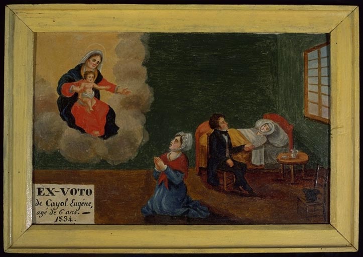 Tableau, ex-voto : Demande de guérison de Eugène Cayol