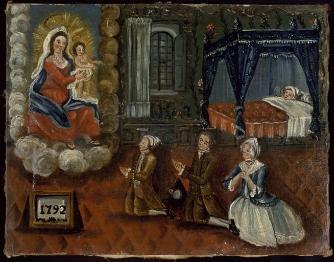 Tableau, ex-voto : Demande de guérison d'un enfant (n° 3)