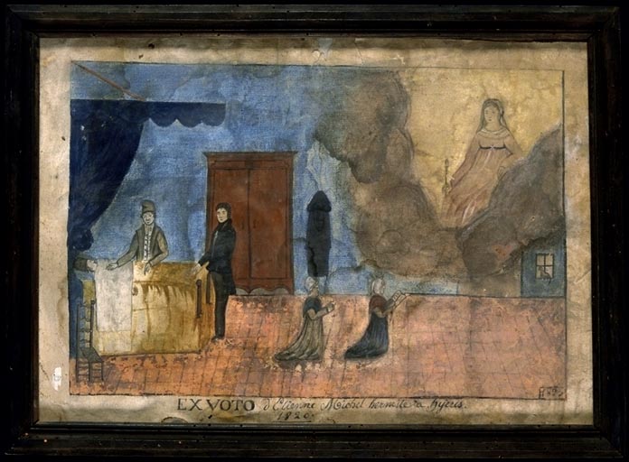 Tableau, ex-voto : Demande de guérison de Etienne Michel