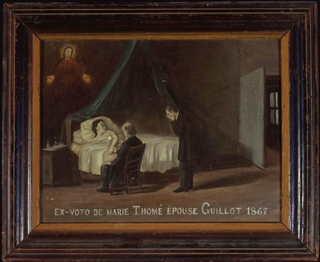 Tableau, ex-voto : Demande de guérison de Marie Thomé