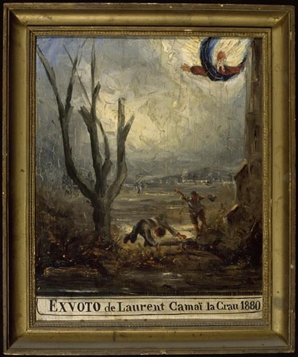 Tableau, ex-voto : Chute de Laurent Camaï