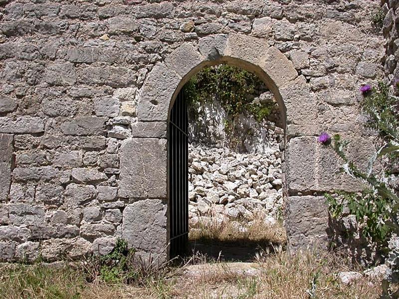 Nef. Elévation sud. Porte