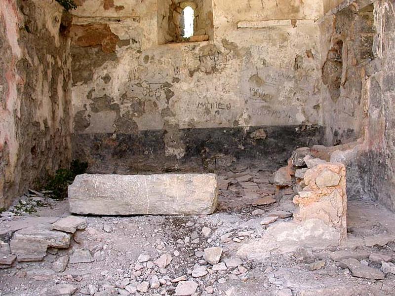 Abside. Vestiges du maître-autel
