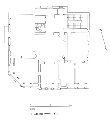 Plan du 2e étage.