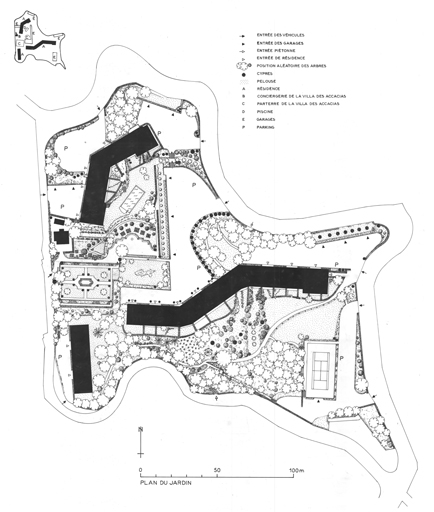 Plan du jardin.