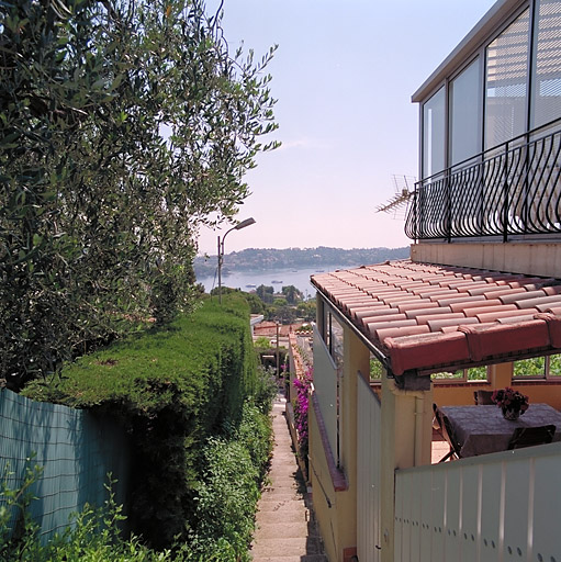 Vue d'ensemble de l'escalier reliant l'avenue Saint-Estève à l'allée Saint-Estève, depuis l'ouest.