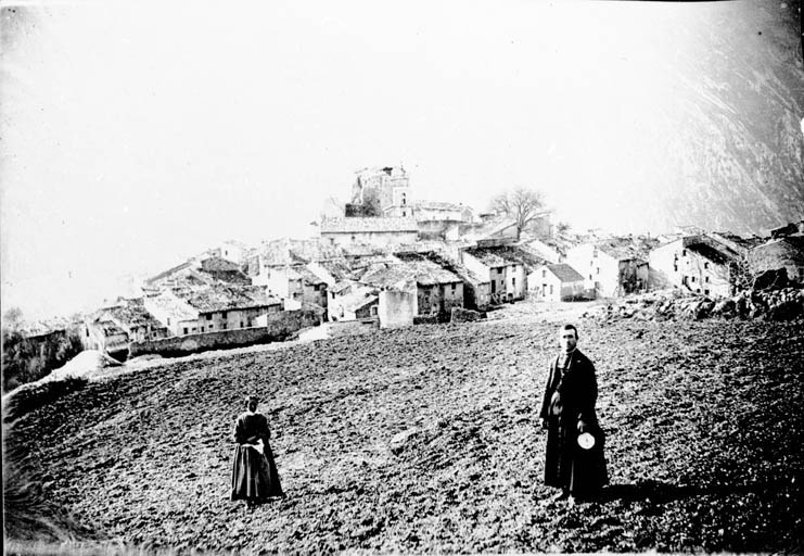 Vue du village depuis le nord.