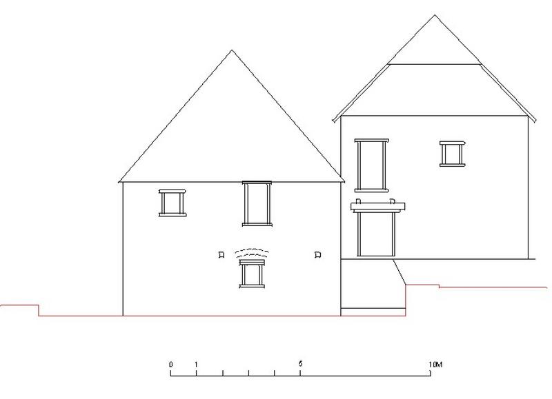 Elevation des façades des deux bâtiments.