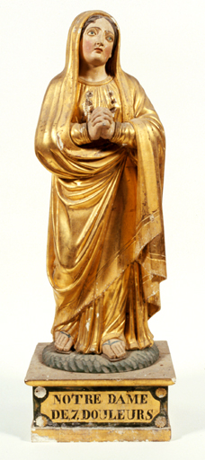 Statue (statuette) : Notre-Dame des sept douleurs