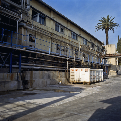 La façade sud de l'atelier n°4.