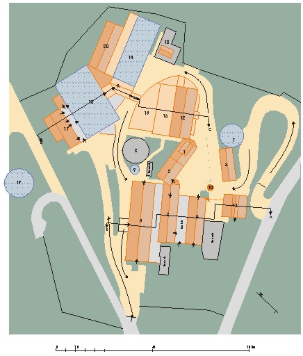 Plan de l'usine.