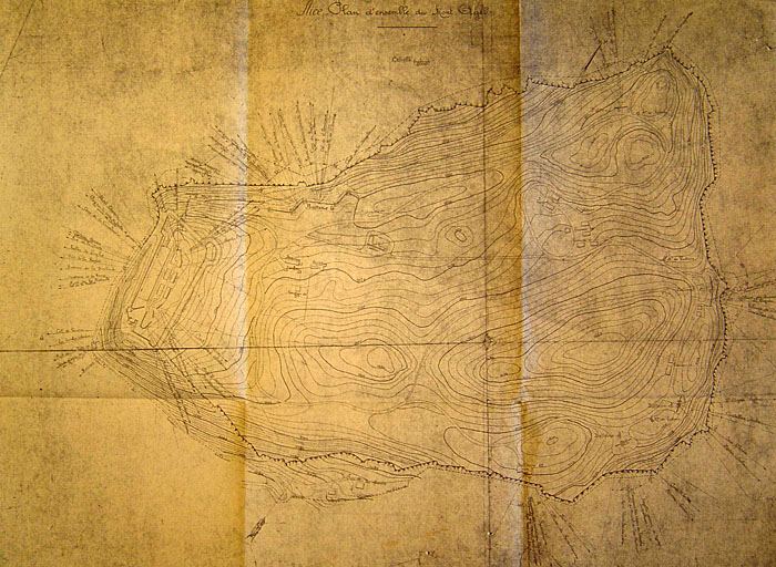 Nice. Plan d'ensemble du Mont-Agel.