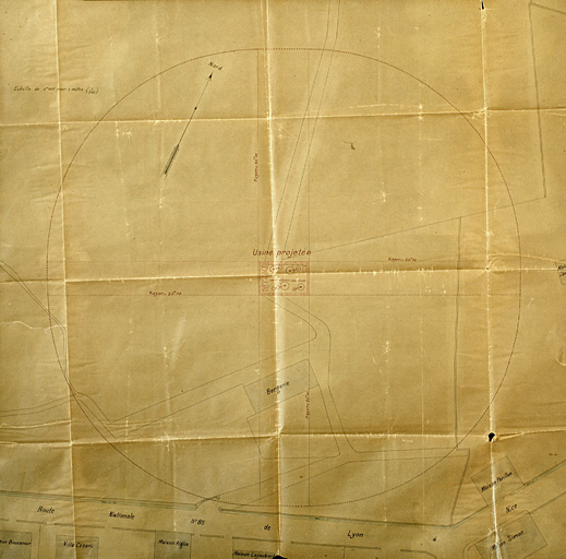 Usine projetée [en 1901].