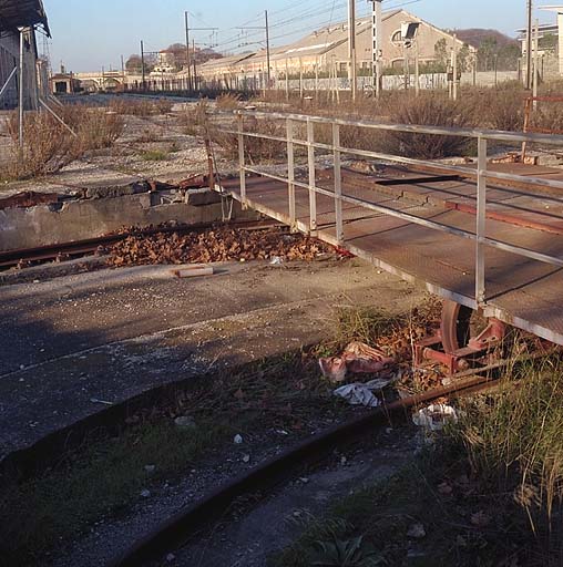 Détail de l'agrandissement du pont. ; Détail de l'agrandissement du pont.