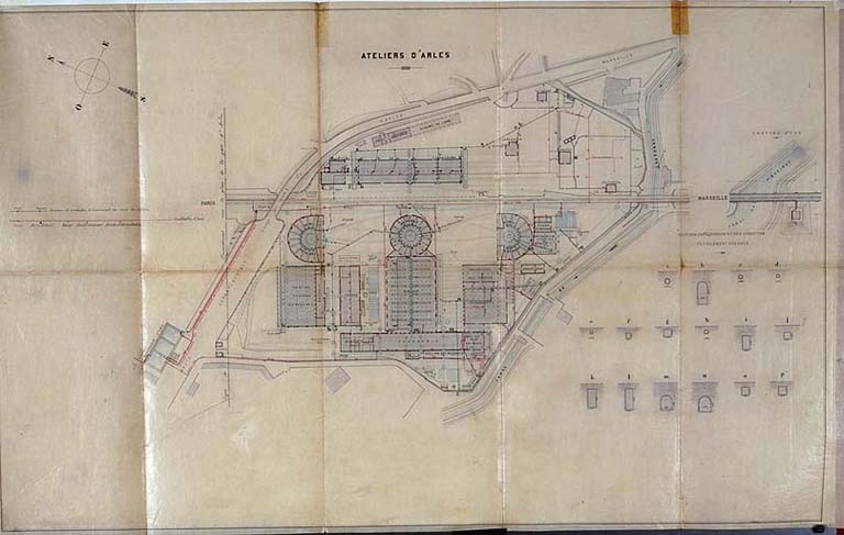 Atelier d'Arles, plan général.