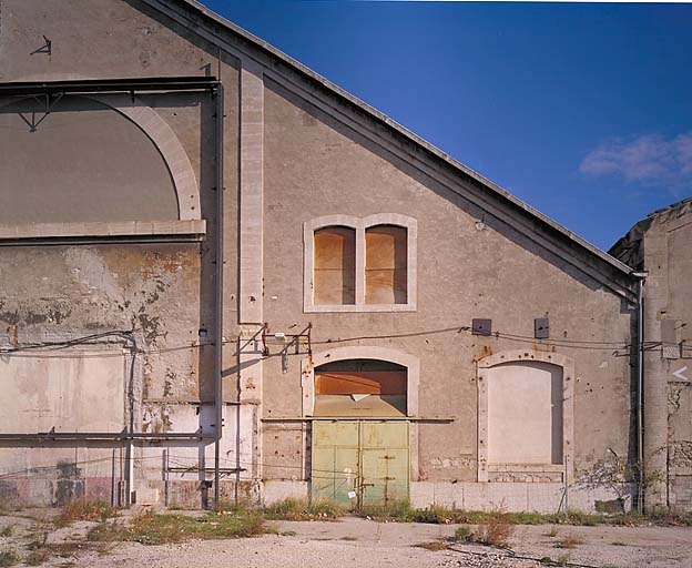 Détail du pignon ouest. ; Détail du pignon ouest.