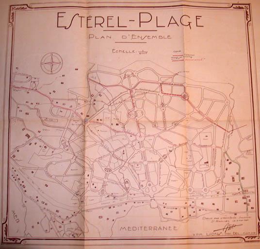Estérel-Plage. Plan d'ensemble.