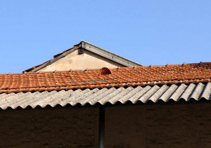 Vue sud-ouest, détail de la charpente.