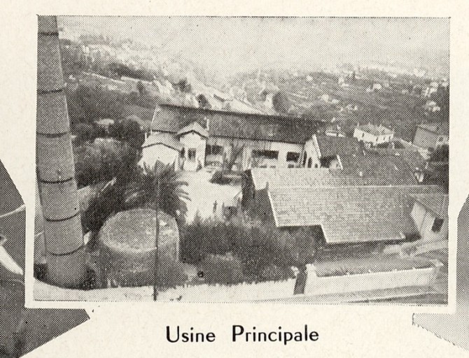 Vue ouest, usine principale.
